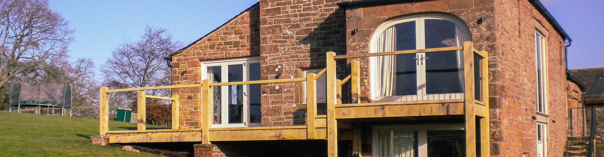 Timber structure added to the side of the property