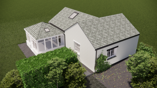 Architectural Design of cottage created by the design team